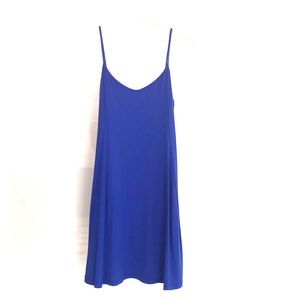 Susana Monaco Blue Tank dress with built in bra.